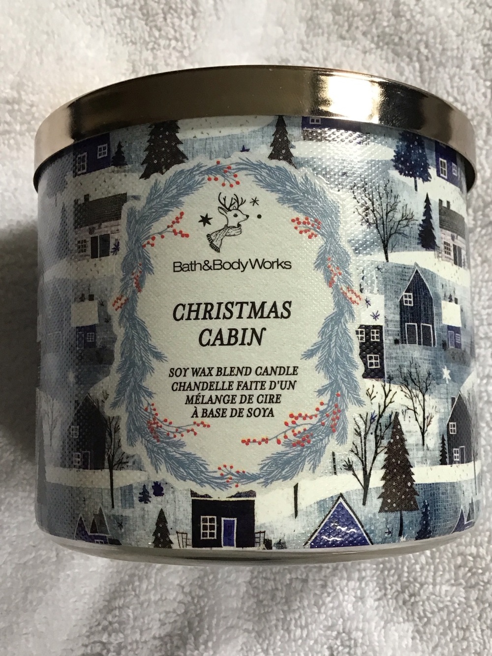 Bath & Body Works 3 wick candle Christmas Cabin